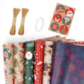 Julklappspapper Kraftpapper för julfester (50X70CM - Set C)