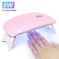 negle tørrer 6 uv/led lampe perle gel tørremaskine Pink