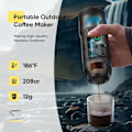 Miniatyrbilde 4 av 5: Bærbar Kaffemaskin 3 I 1 Elektrisk USB Oppvarmbar Konsentrert Pulver Kapsel Dobbel Bruk Sølv