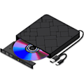 Pikkukuva 1 / 5: Ulkoinen CD DVD -asema kannettavalle tietokoneelle USB 3.0 ja USB-C Kannettava DVD-soitin CD ROM +/-RW -lukija-kirjoittimelle