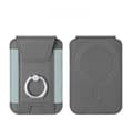 Magnetisk plånbok, magnetisk korthållare i läder (grey)