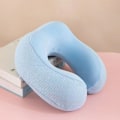 Miniatyrbild 1 av 5: Nackkudde Memory Foam U-formad Resekudde Bekvämt Nack- och Huvudstöd Blå