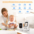 Miniatyrbillede 2 af 4: VB610 Babyalarm 2 Tommer Skærm med Tovejs Stemme Intercom Automatisk Nattesyn