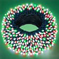 2 m 20 LED julbelysning vattentät, 8 lägen, timer Red-White-Green