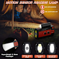 Miniatyrbild 3 av 4: Nödradio med Handvev 4000mAh Portabel Solcellsdriven AM/FM Väderradio /röd