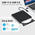 Miniatyrbilde 2 av 5: Ekstern DVD/CD-brenner Type-C optisk diskbrenner