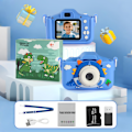 Miniatyrbillede 3 af 5: Digitalkamera 1080P HD Ungdomskamera Dobbeltkamera 64G Grøn