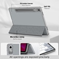 Miniatyrbild 3 av 5: TPU Smart Skyddsfodral för Lenovo Tab P12 12,7 tum 2023 med Auto Wake/Sleep-funktion Grå