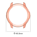 Miniatyrbild 4 av 4: Passar Xiaomi Watch Color2 / Xiaomi Watch S1 Active TPU Skyddsfodral Transparent Svart