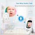 Miniatyrbillede 4 af 5: Babyalarm SP880 2,4 tommer LCD-skærm Tovejs stemmeintercom