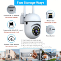 Miniatyrbild 5 av 5: Kamera HD WiFi Övervakningskamera Väggfäste, Mörkerseende, Appstyrning