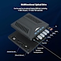 Pikkukuva 4 / 5: 7-in-1 Monitoiminen Ulkoinen CD DVD -asema, USB 3.0 Type-C CD DVD +/-RW -asema
