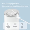 Pikkukuva 3 / 5: Kannettava kokoontaitettava hana, 5 gallonan ladattava USB-latauspumppu (musta)