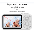 Miniatyrbillede 2 af 5: C4 Babyalarm 3,5 tommer HD Night Vision Tovejs intercom Overvågning