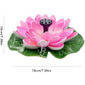 Miniatyrbild 3 av 5: Lila Lotus Solfontän, USB-driven Fågelbad Dammpump
