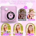Miniatyrbillede 3 af 5: Digitalkamera til børn, instant print kamera 32Gb pink