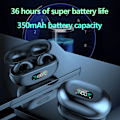 Pikkukuva 4 / 5: Aidot langattomat Bluetooth-kuulokkeet TWS Q80 Bluetooth 5.3 luujohto musta