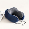 Miniatyrbild 4 av 5: Ergonomisk U-formad Resekudde i Memory Foam Cool Black