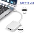Miniatyrbilde 2 av 5: Type-C til HDMI-konverter, HD-lydadapter sølv