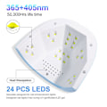 Pikkukuva 5 / 5: Sun S3 88W 2-in-1 UV LED -lamppu puolikiinteän kynsilakan ja UV-geelin kuivaamiseen, sininen