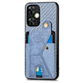 Pikkukuva 1 / 5: Hiilikuitulompakkokotelo OnePlus Nord CE 3 Lite GS -puhelimelle Blue