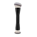 Dobbeltsidig sminkekost for konturering, blending, bronzing, flytende, krem, pudder