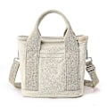 Miniatyrbild 3 av 4: Högkvalitativ Canvasväska, Bentoväska, Handväska, 16a Canvas Damväska Crossbody-väska Beige