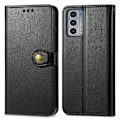 Miniatyrbild 2 av 4: Mobilskal i Läder med Spänne, Enfärgat, för Motorola Edge 20[D] Black
