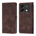 Pikkukuva 2 / 5: Präglat PU-kotelo Infinix Zero 30 5G[D]:lle Brown
