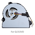 Miniatyrbild 4 av 5: CPU-fläkt för ROG Strix GL553 GL553V GL553VD GL553VE FX53VD KX53VE Laptopkylare