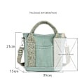 Miniatyrbild 4 av 4: Högkvalitativ Canvasväska, Bentoväska, Handväska, 16a Canvas Damväska Crossbody-väska Beige