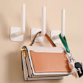 Miniatyrbild 5 av 5: 1/2/4 st Punch-Free Hattställ â€‹Krokar Set Hushåll Vattentät Vägg Hängare för Sovrum Hem 1pc