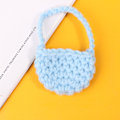 Pikkukuva 1 / 5: 1/12 Nukkekodin Kudottu Plysch Olkalaukku Crossbody Laukku Nuket Dre GS Blue