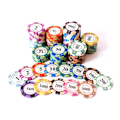 Pikkukuva 5 / 5: Moniarvoiset pelimerkit Kannettavat uhkapelimerkit Las Vegas -kolikko kasinoille 2 Face Value