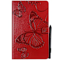 Pikkukuva 1 / 5: Tabletin nahkainen kääntökotelo Samsung Galaxy Tab A 10.5 (2018) T590 T595 T597 GS -laitteelle Multicolor Red
