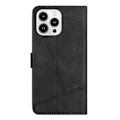 Miniatyrbild 4 av 5: Sytt Läderfodral för iPhone 16 Pro Max Black