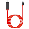 Miniatyrbild 3 av 3: [Apple MFi-certifierad] Lightning till HDMI-adapter, HDTV-kabeladapter kompatibel med iPhone, iPad, iPod 1080p Digital AV-synkronisering