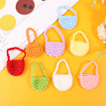 Pikkukuva 2 / 5: 1/12 Nukkekodin Kudottu Plysch Olkalaukku Crossbody Laukku Nuket Dre GS Blue