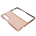 Miniatyrbild 4 av 5: Telefonskal Skyddande Omslag för Samsung Galaxy Z Fold 4 Nanoguldpläterat Äkta Läder Repskydd Rosa