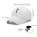 Pikkukuva 3 / 5: Muoti Usko Kirjailtu Baseball-lippis Miehet Naiset Kevät Kesä Aurinkohatut Puuvilla Snapback Lippis Unisex Hip Hop Rekkamieslippikset Gorras White