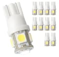 10-pakning T10 W5W LED Bilpærer – Hvitt Lys
