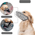 Miniatyrbillede 3 af 5: Nylon Hundekurv til Små, Mellemstore og Store Hunde, Luftigt Mesh Materiale (XXS, Grå) XS