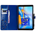 Miniatyrbild 3 av 5: Tabletfodral i läder med ställ för Samsung Galaxy Tab A 10.5 (2018) T590 T595 T597 GS Multicolor Blue