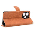 Pikkukuva 3 / 5: Oppo A5 Pro 5G Nahkakotelo Nahkatuntuma Anti-Fall Lompakkokotelo [D] Monivärinen Multicolor Brown