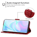 Pikkukuva 4 / 4: Pu-puhelinkotelo ZTE Axon 30 Ultra 5G / Axon 30 Pro+ 5G -puhelimelle Red