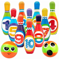 Miniatyrbild 2 av 5: Bowling Barnset Spel Bowlingklot Boule Spel Utomhus Inomhus Leksak Present Till Barn Pojkar