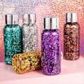 Miniatyrbild 5 av 5: Sjöjungfru Paljetter Chunky Glitter Flytande Smink Långvarig Glittrande A