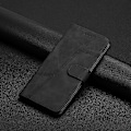 Miniatyrbild 2 av 5: Sytt Läderfodral för iPhone 16 Pro Max Black