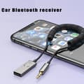 Miniatyrbillede 2 af 5: Bluetooth Aux-kabel til bil/Aux Bluetooth-adapter til bil, Bluetooth 5.0-modtager til bil med 3,5 mm AUX-stik og USB grå Grey