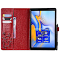 Pikkukuva 3 / 5: Tabletin nahkainen kääntökotelo Samsung Galaxy Tab A 10.5 (2018) T590 T595 T597 GS -laitteelle Multicolor Red